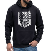Survey Corps Emblem Logo Hoodie Attack on Titan Anime Manga Clothing Hoodie - Unisex